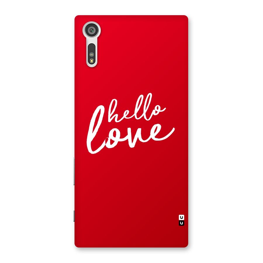Hello Love Back Case for Xperia XZ