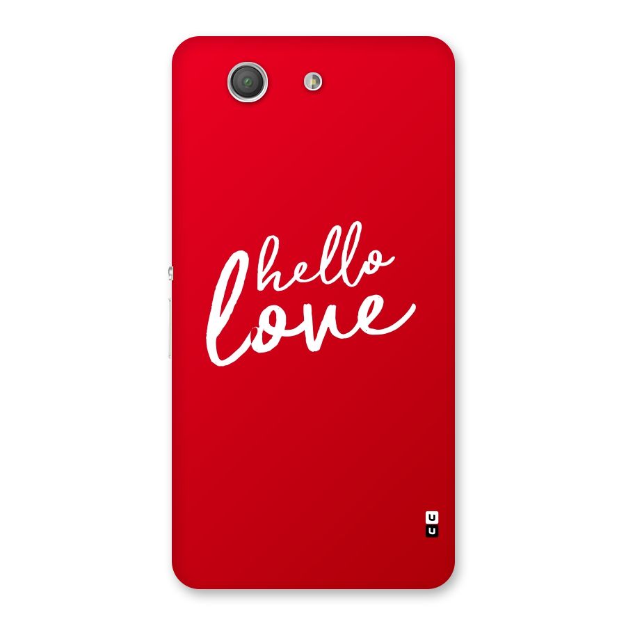 Hello Love Back Case for Xperia Z3 Compact
