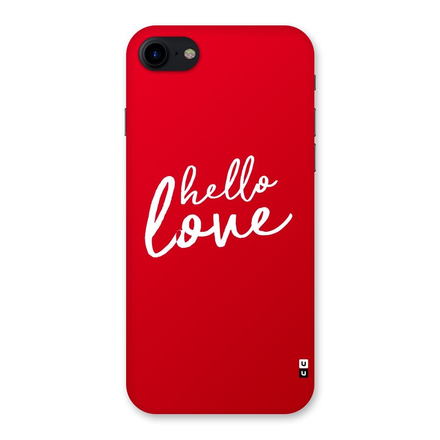 Hello Love Back Case for iPhone SE 2020