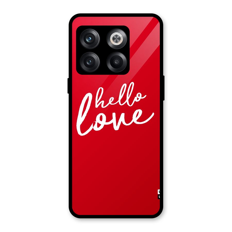 Hello Love Glass Back Case for OnePlus 10T