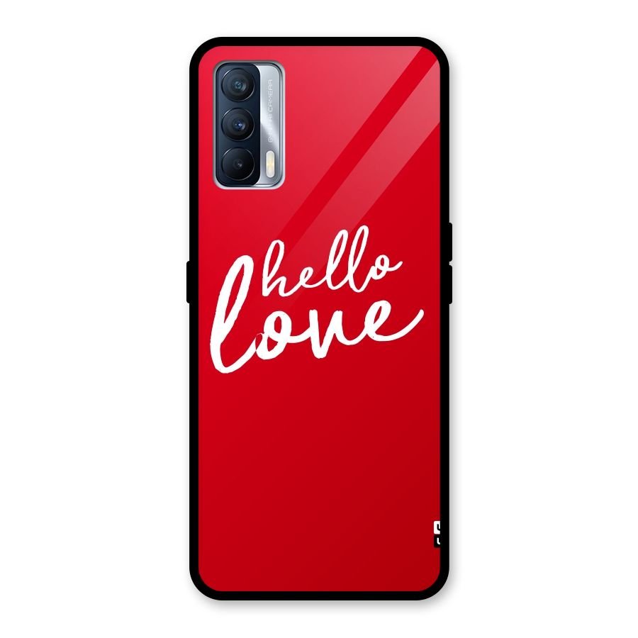 Hello Love Glass Back Case for Realme X7