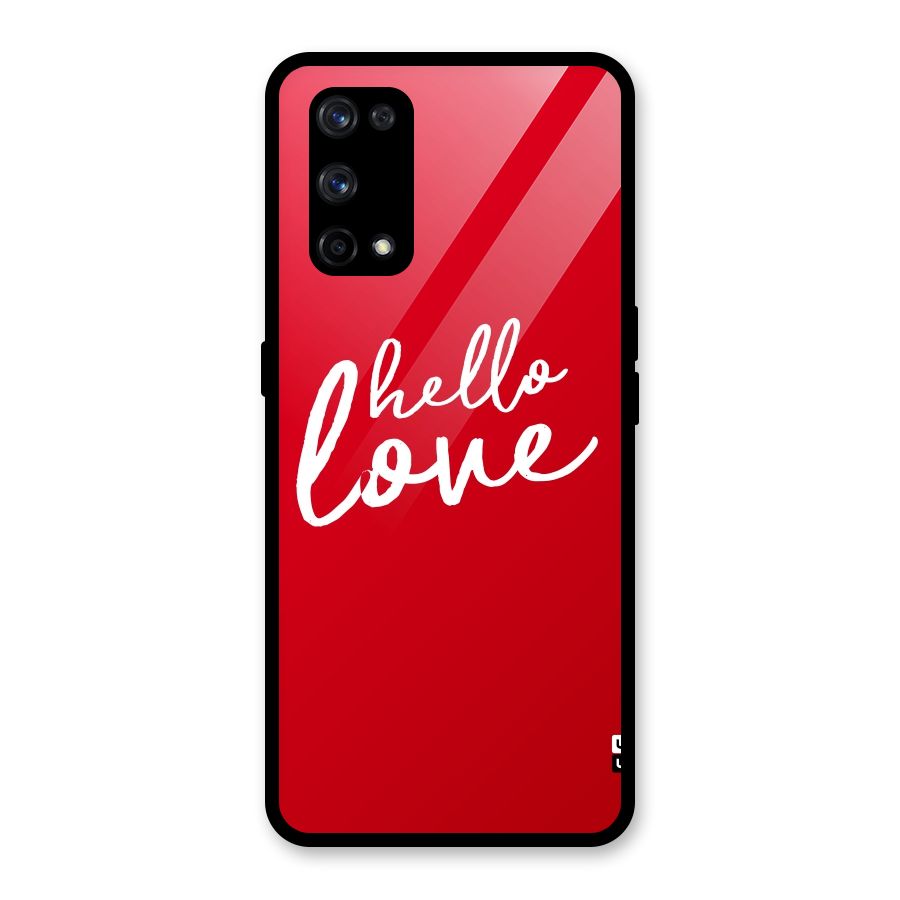 Hello Love Glass Back Case for Realme X7 Pro