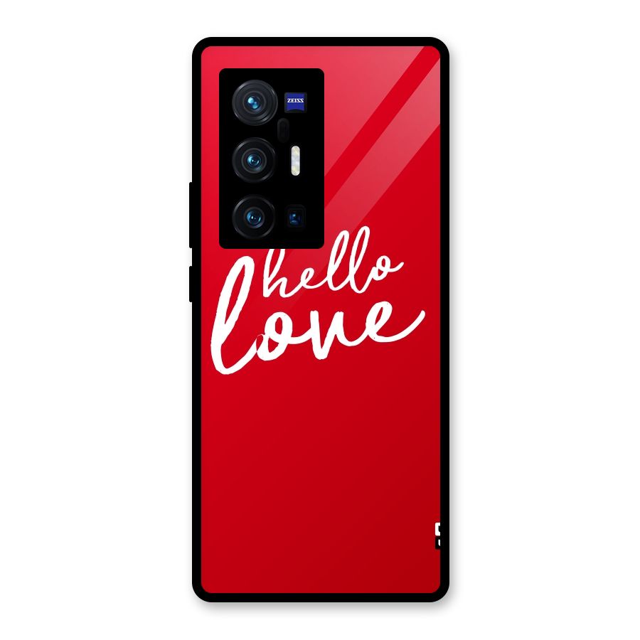 Hello Love Glass Back Case for Vivo X70 Pro Plus