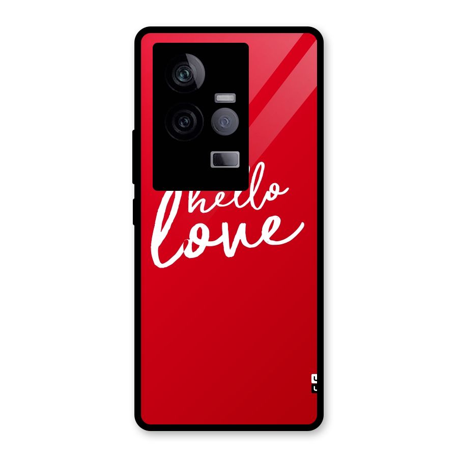 Hello Love Glass Back Case for Vivo iQOO 11 5G