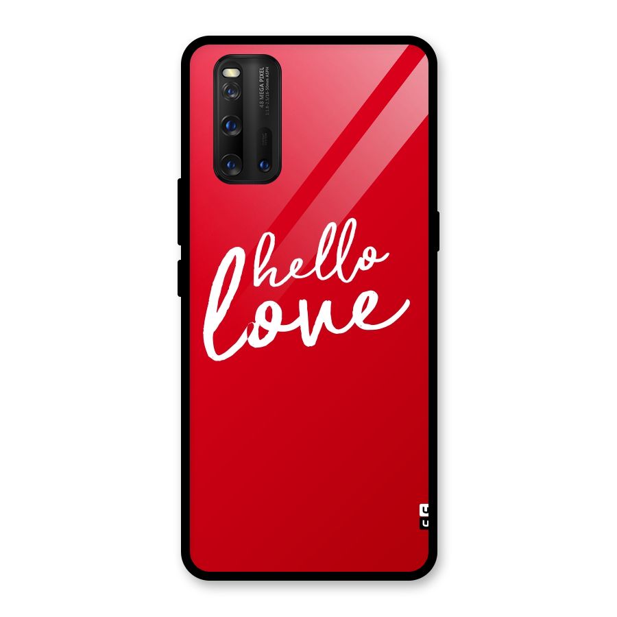Hello Love Glass Back Case for Vivo iQOO 3