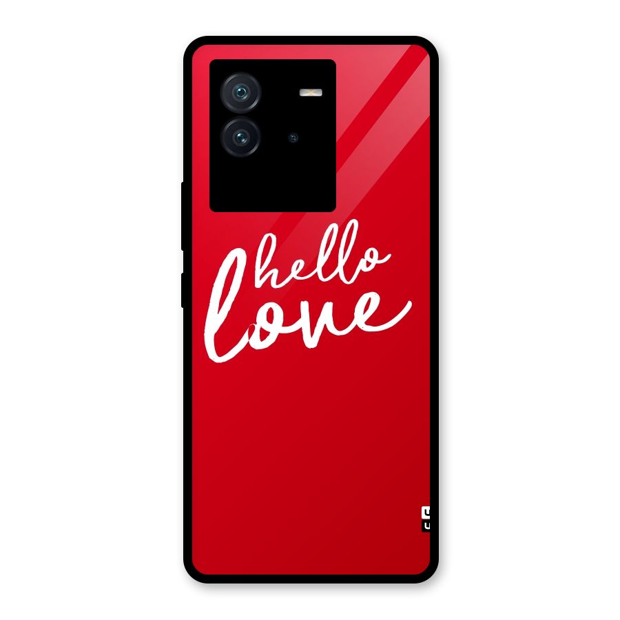 Hello Love Glass Back Case for Vivo iQOO Neo 6 5G