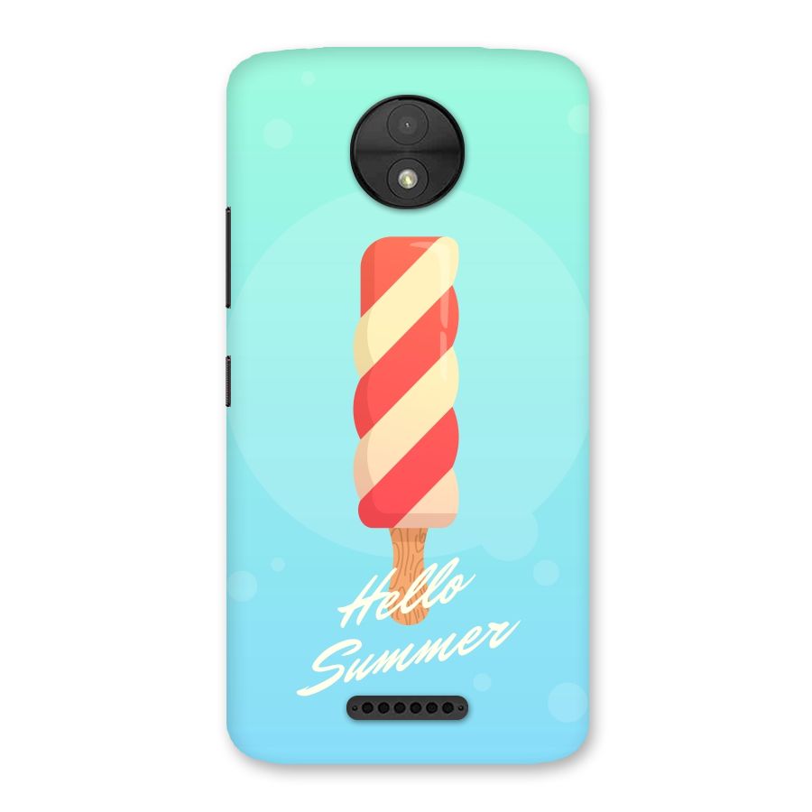 Hello Summer Back Case for Moto C