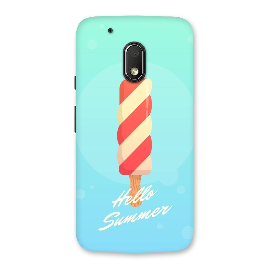 Hello Summer Back Case for Moto G4 Play