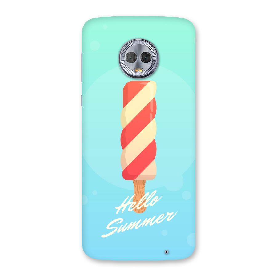 Hello Summer Back Case for Moto G6 Plus