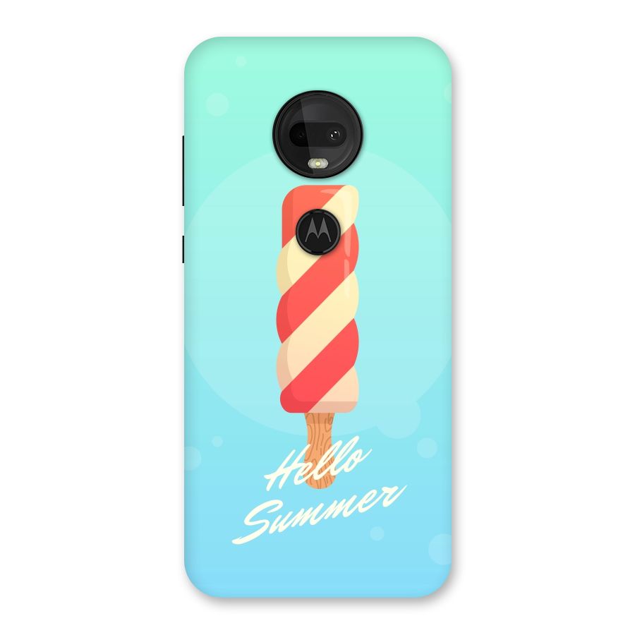 Hello Summer Back Case for Moto G7