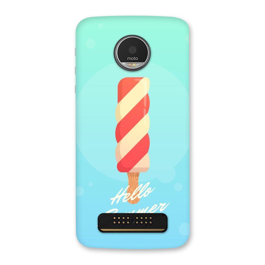 Hello Summer Back Case for Moto Z Play
