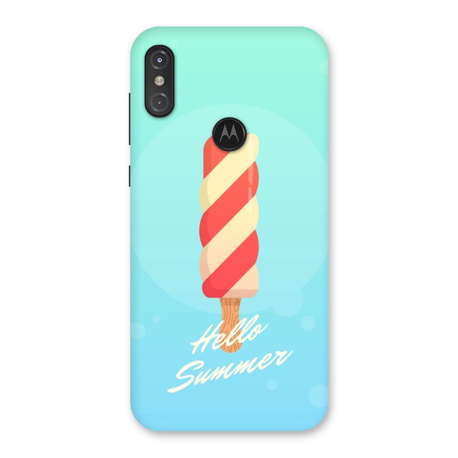 Hello Summer Back Case for Motorola One Power