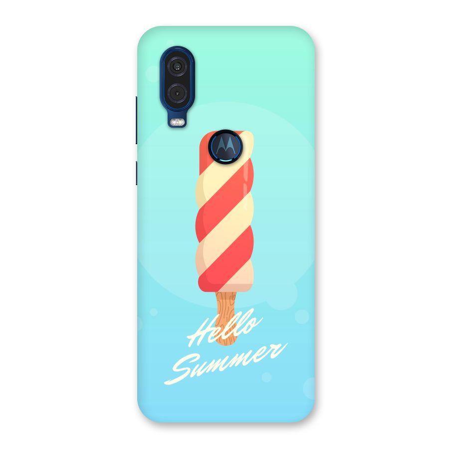 Hello Summer Back Case for Motorola One Vision