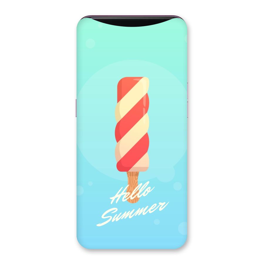 Hello Summer Back Case for Oppo Find X