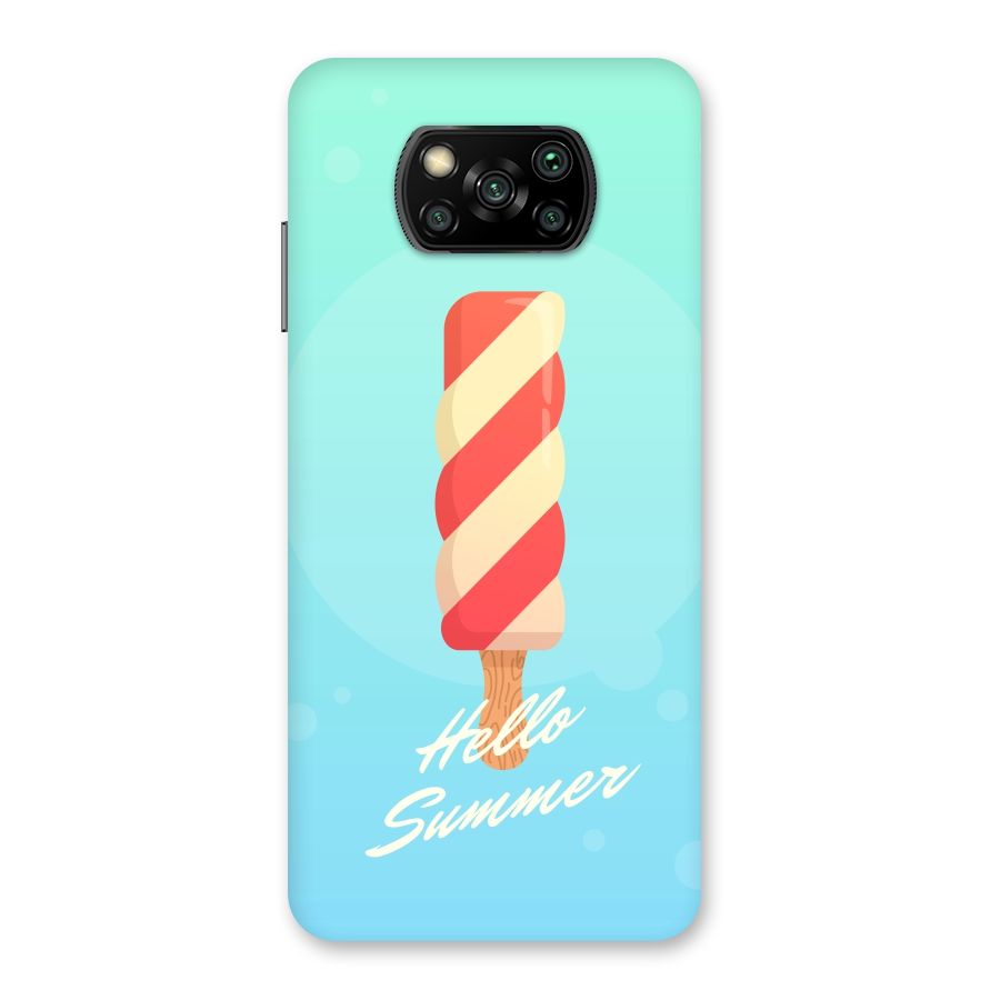 Hello Summer Back Case for Poco X3