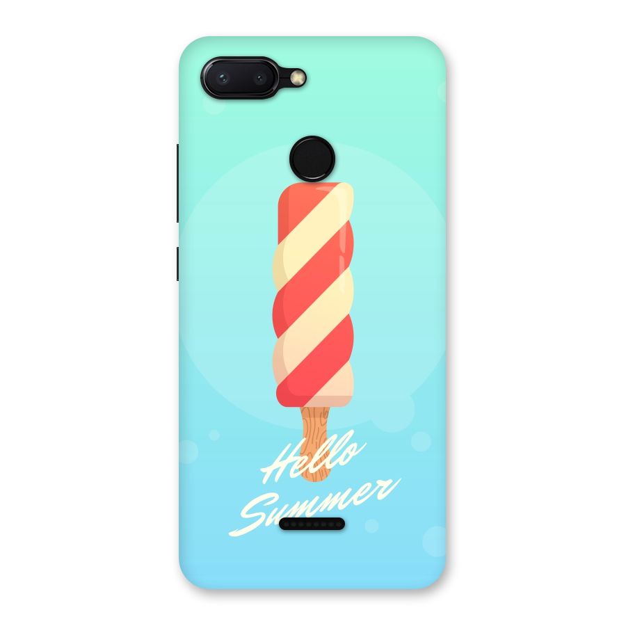 Hello Summer Back Case for Redmi 6
