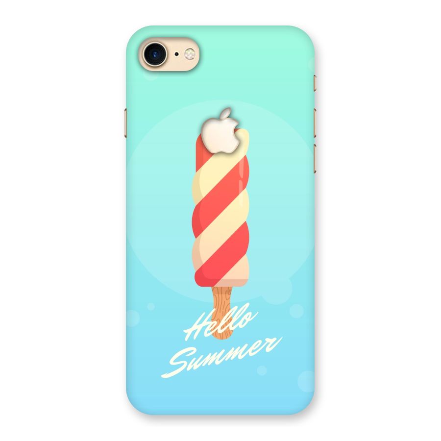 Hello Summer Back Case for iPhone 7 Apple Cut