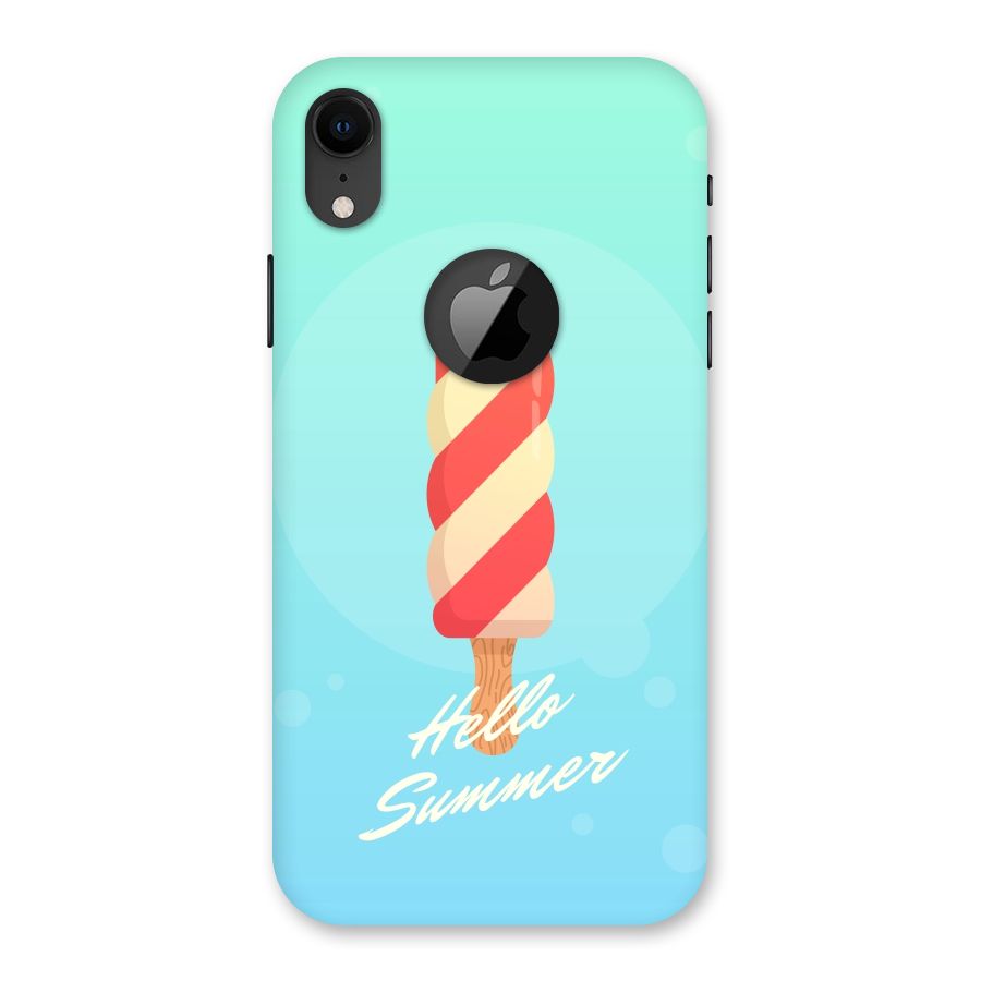 Hello Summer Back Case for iPhone XR Logo Cut
