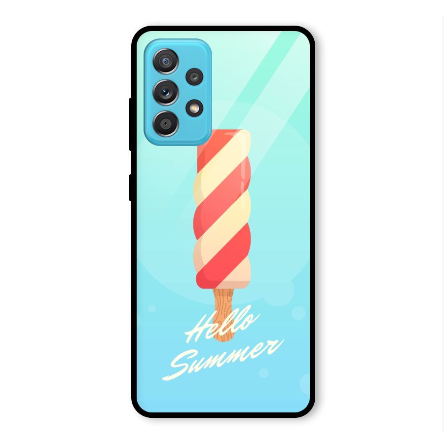 Hello Summer Glass Back Case for Galaxy A52