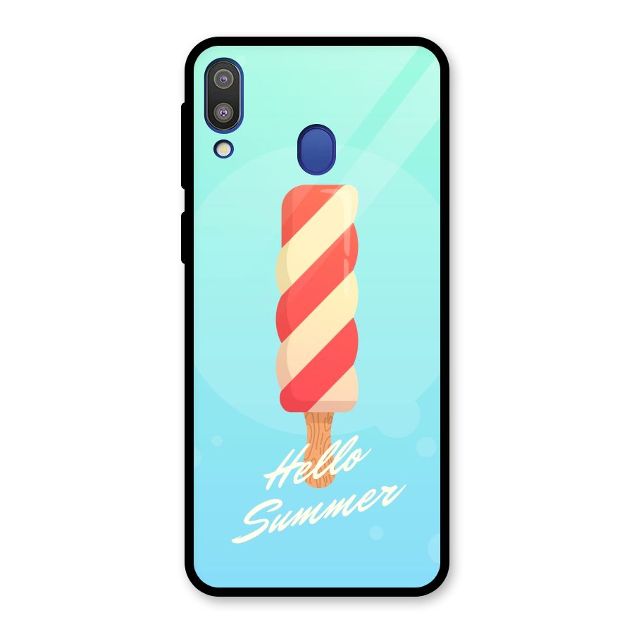 Hello Summer Glass Back Case for Galaxy M20
