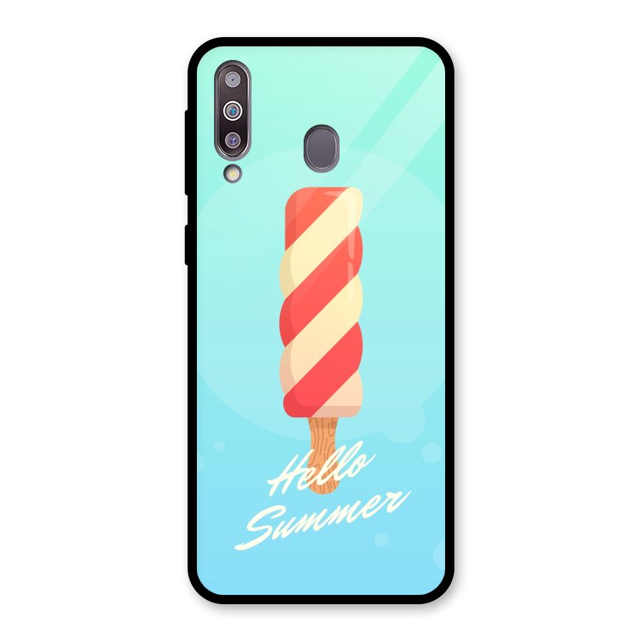 Hello Summer Glass Back Case for Galaxy M30