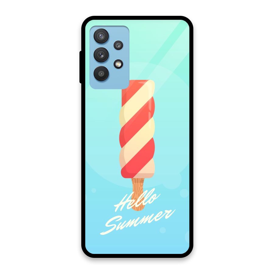 Hello Summer Glass Back Case for Galaxy M32 5G