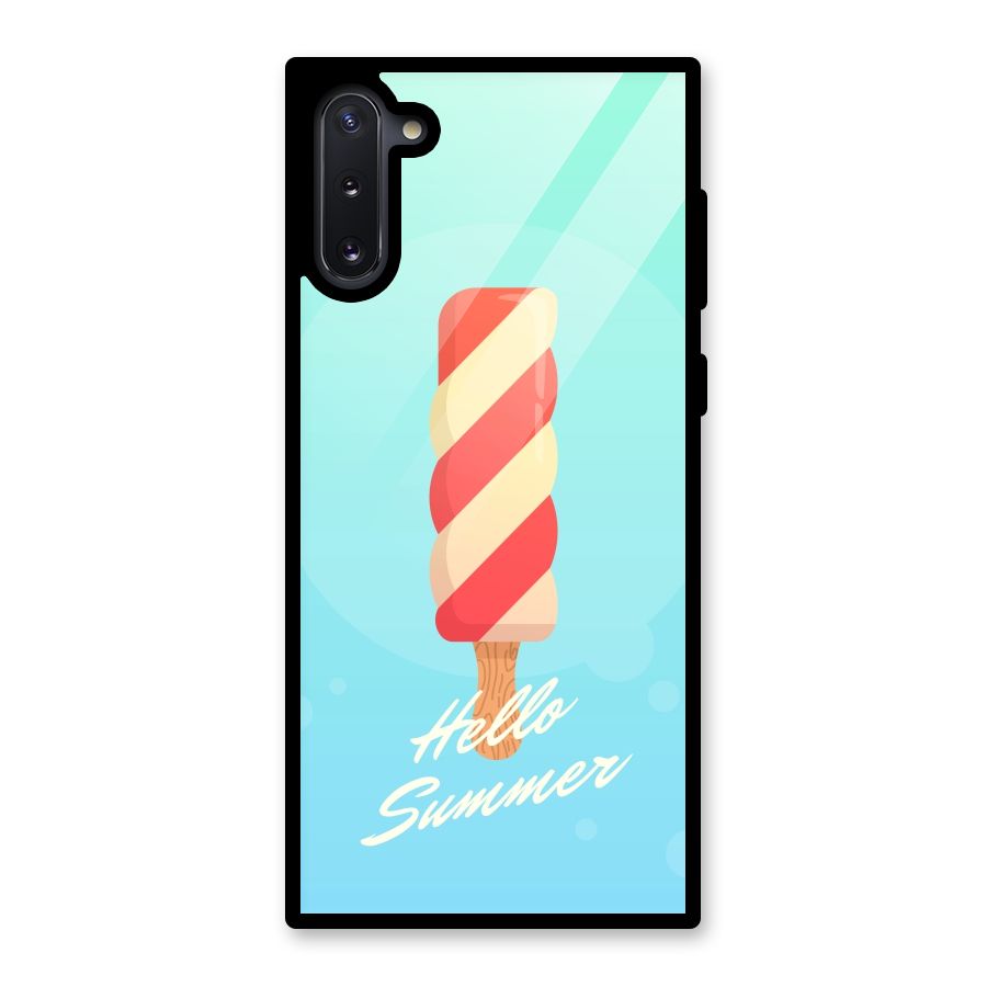 Hello Summer Glass Back Case for Galaxy Note 10