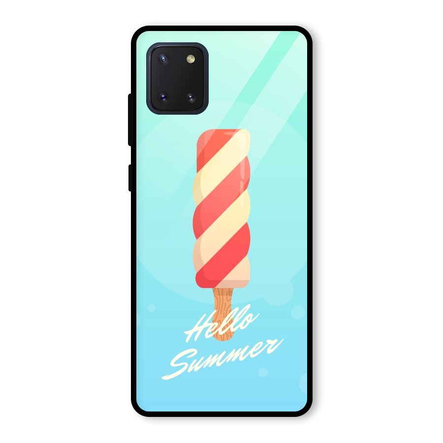 Hello Summer Glass Back Case for Galaxy Note 10 Lite