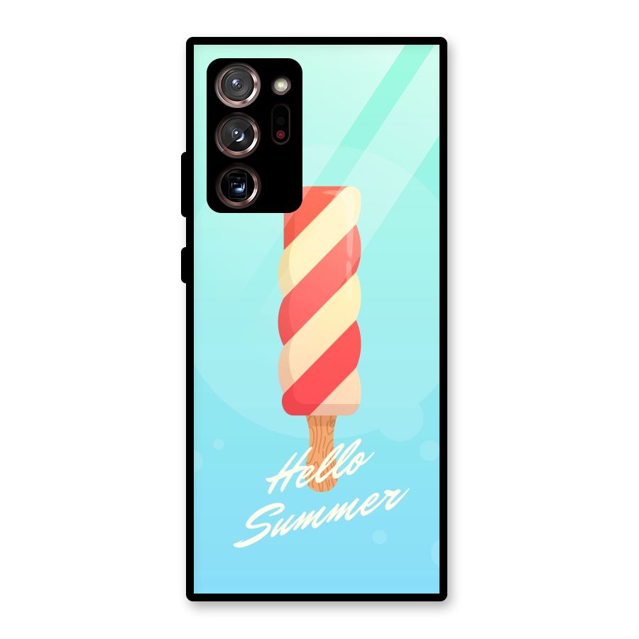 Hello Summer Glass Back Case for Galaxy Note 20 Ultra