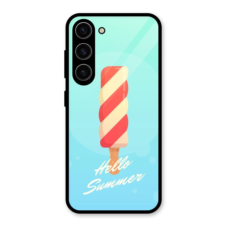 Hello Summer Glass Back Case for Galaxy S23