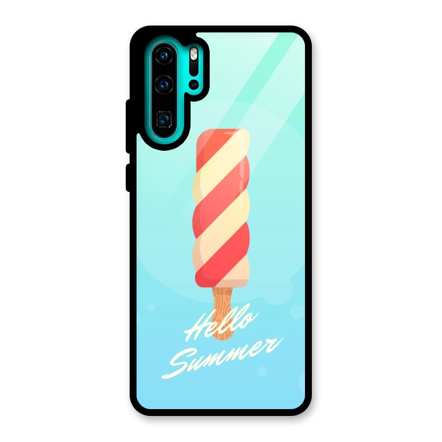 Hello Summer Glass Back Case for Huawei P30 Pro