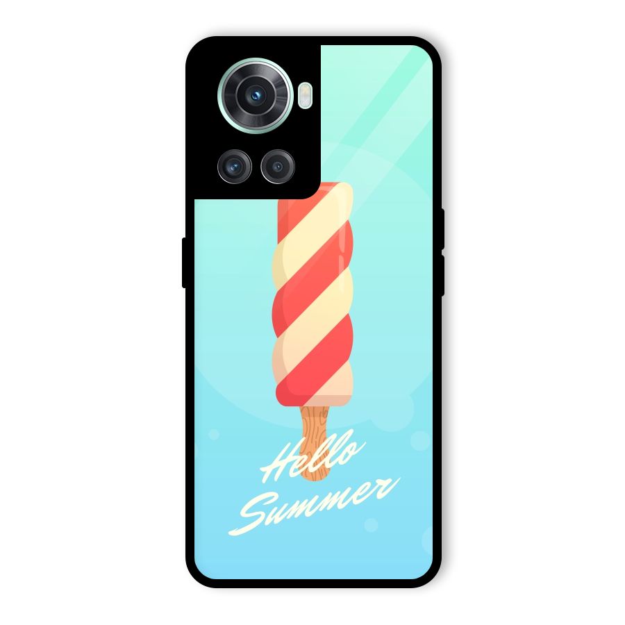 Hello Summer Glass Back Case for OnePlus 10R