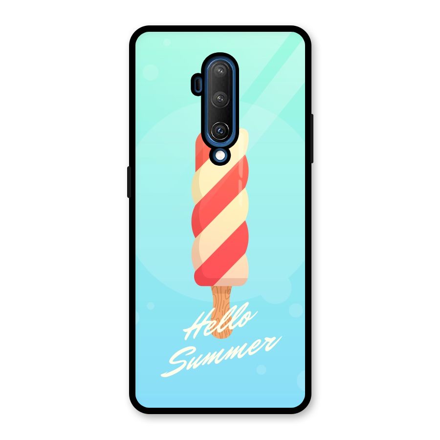 Hello Summer Glass Back Case for OnePlus 7T Pro