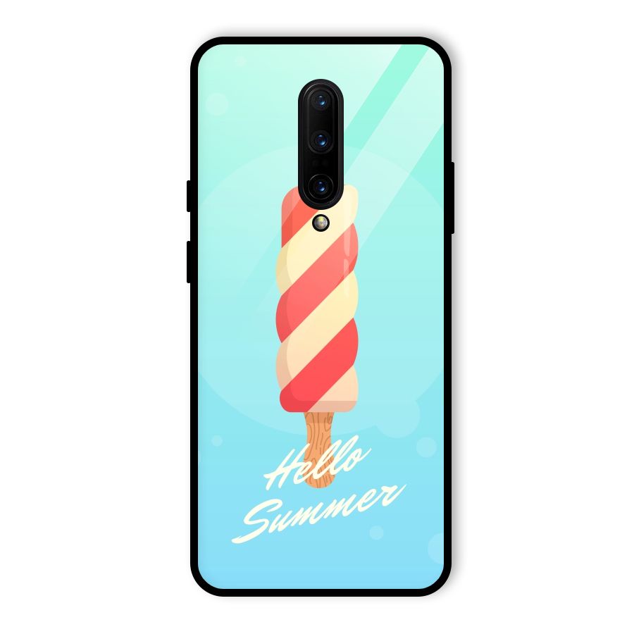 Hello Summer Glass Back Case for OnePlus 7 Pro