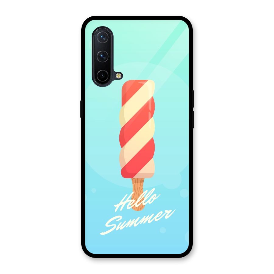 Hello Summer Glass Back Case for OnePlus Nord CE 5G