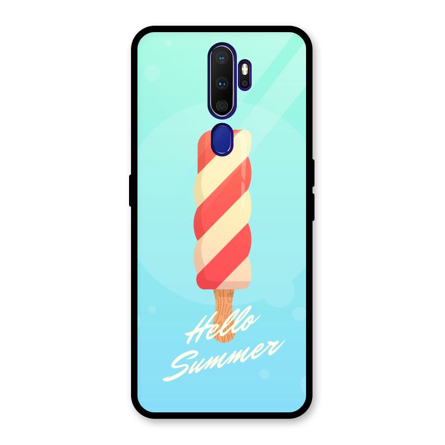 Hello Summer Glass Back Case for Oppo A9 (2020)