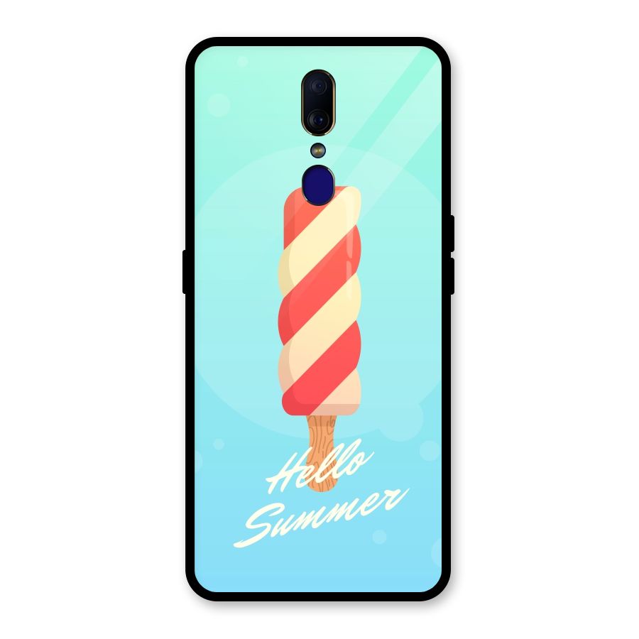Hello Summer Glass Back Case for Oppo F11