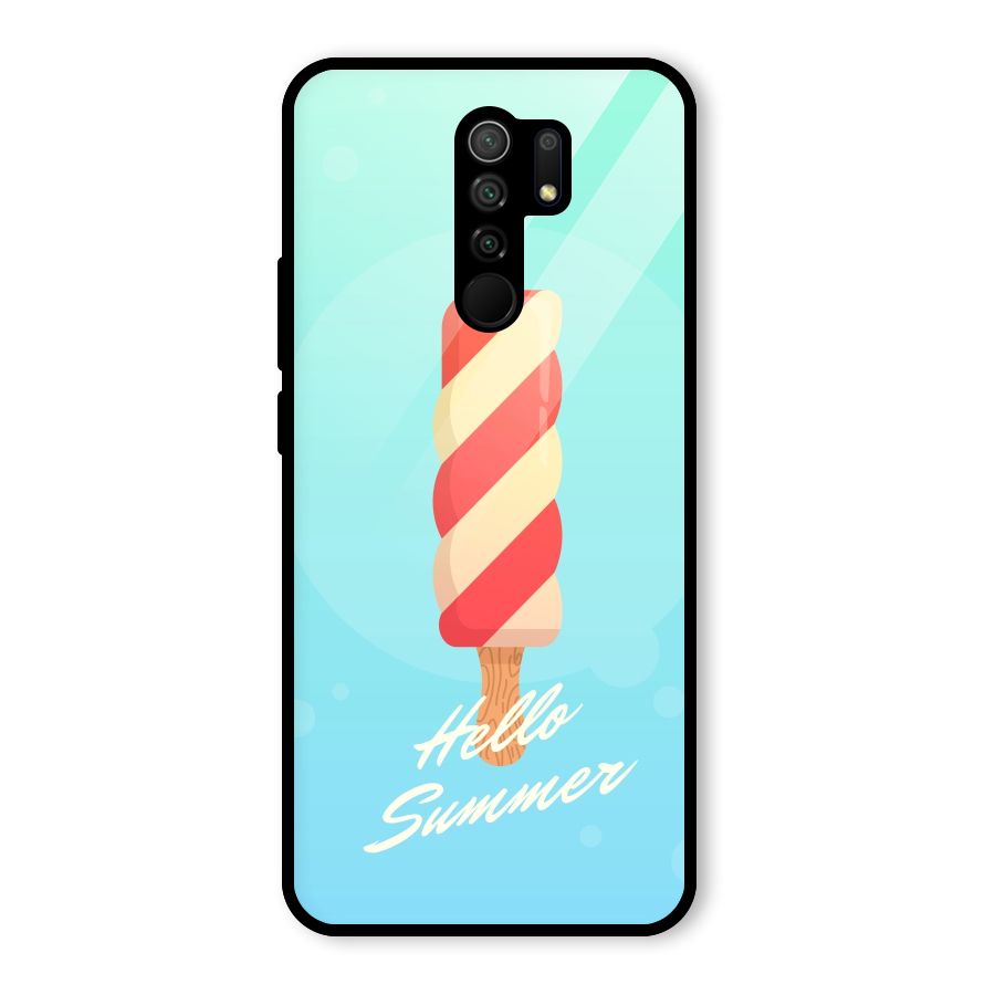 Hello Summer Glass Back Case for Poco M2