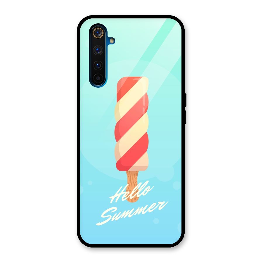 Hello Summer Glass Back Case for Realme 6 Pro