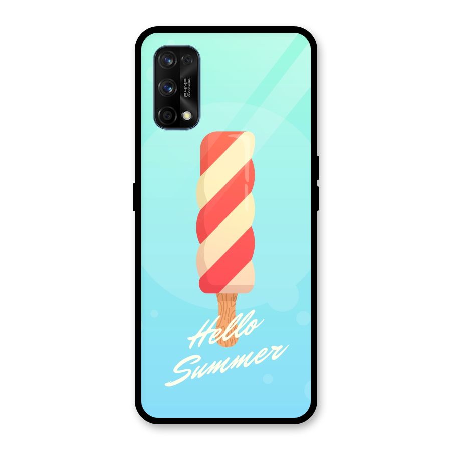 Hello Summer Glass Back Case for Realme 7 Pro
