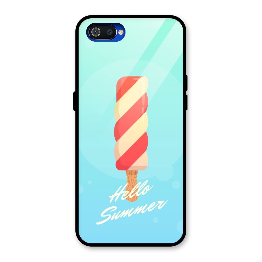 Hello Summer Glass Back Case for Realme C2