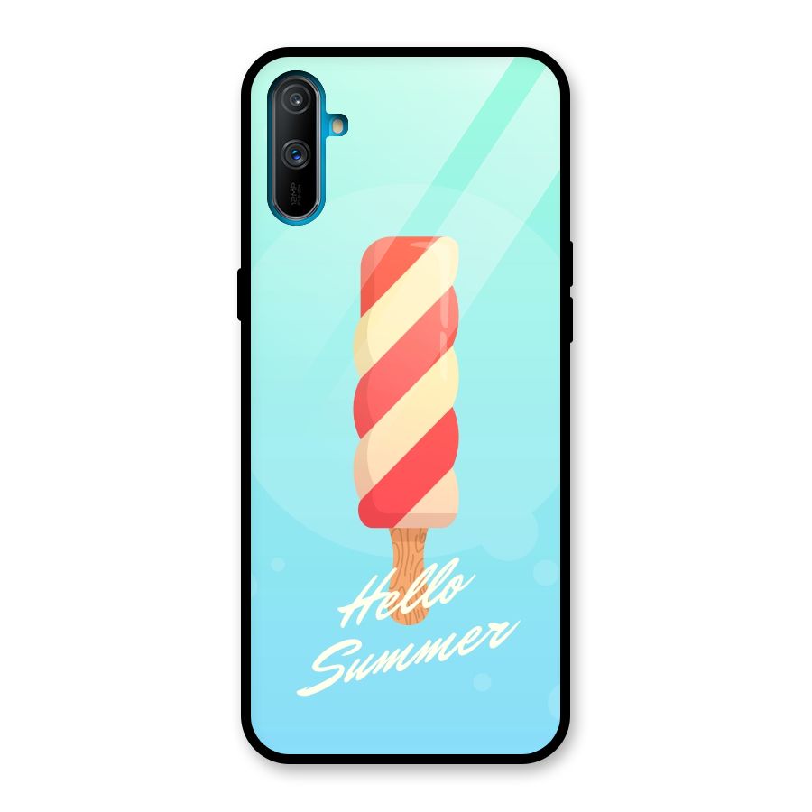 Hello Summer Glass Back Case for Realme C3