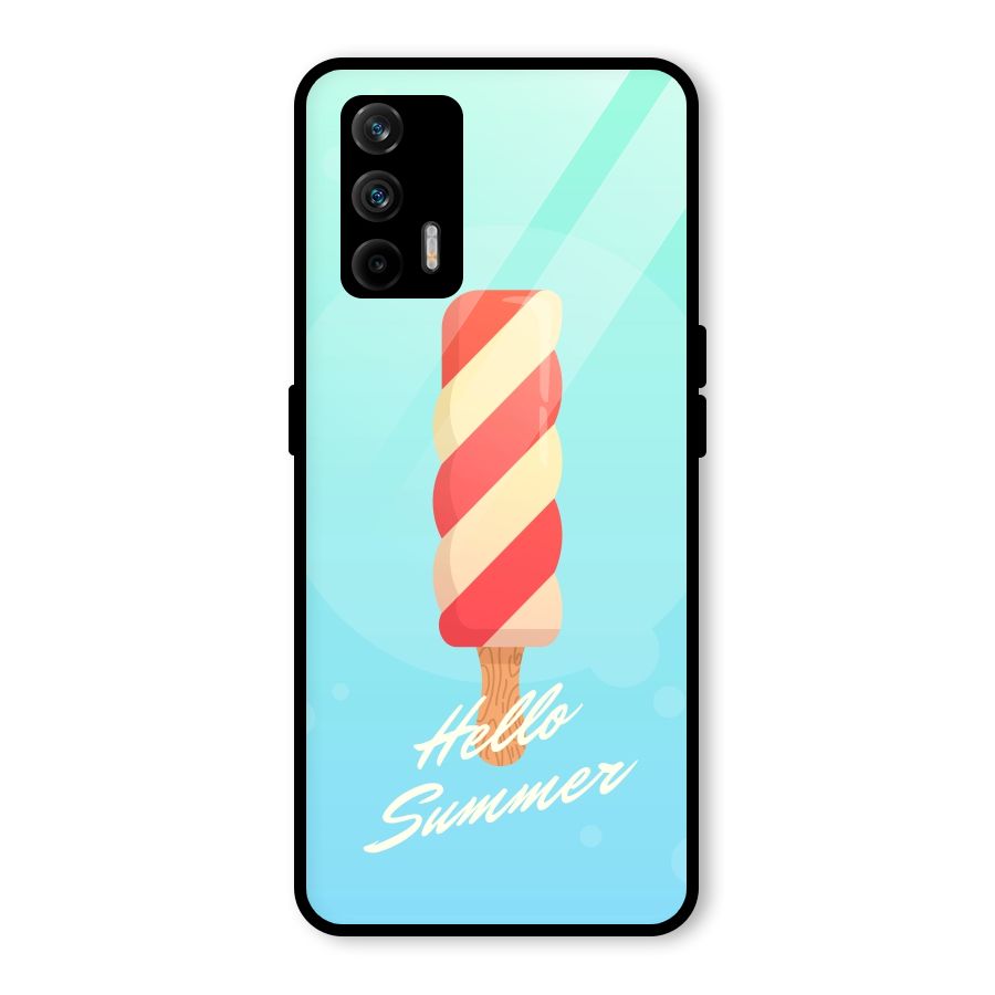 Hello Summer Glass Back Case for Realme GT 5G