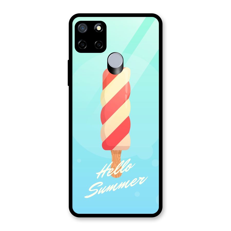 Hello Summer Glass Back Case for Realme Narzo 20