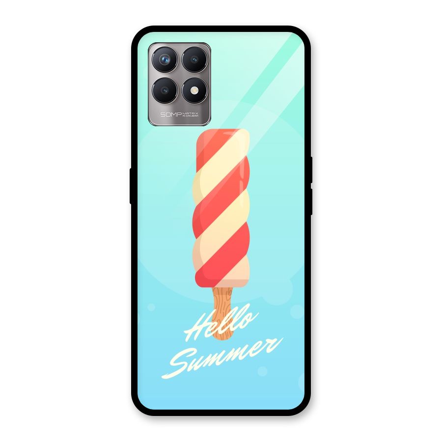 Hello Summer Glass Back Case for Realme Narzo 50