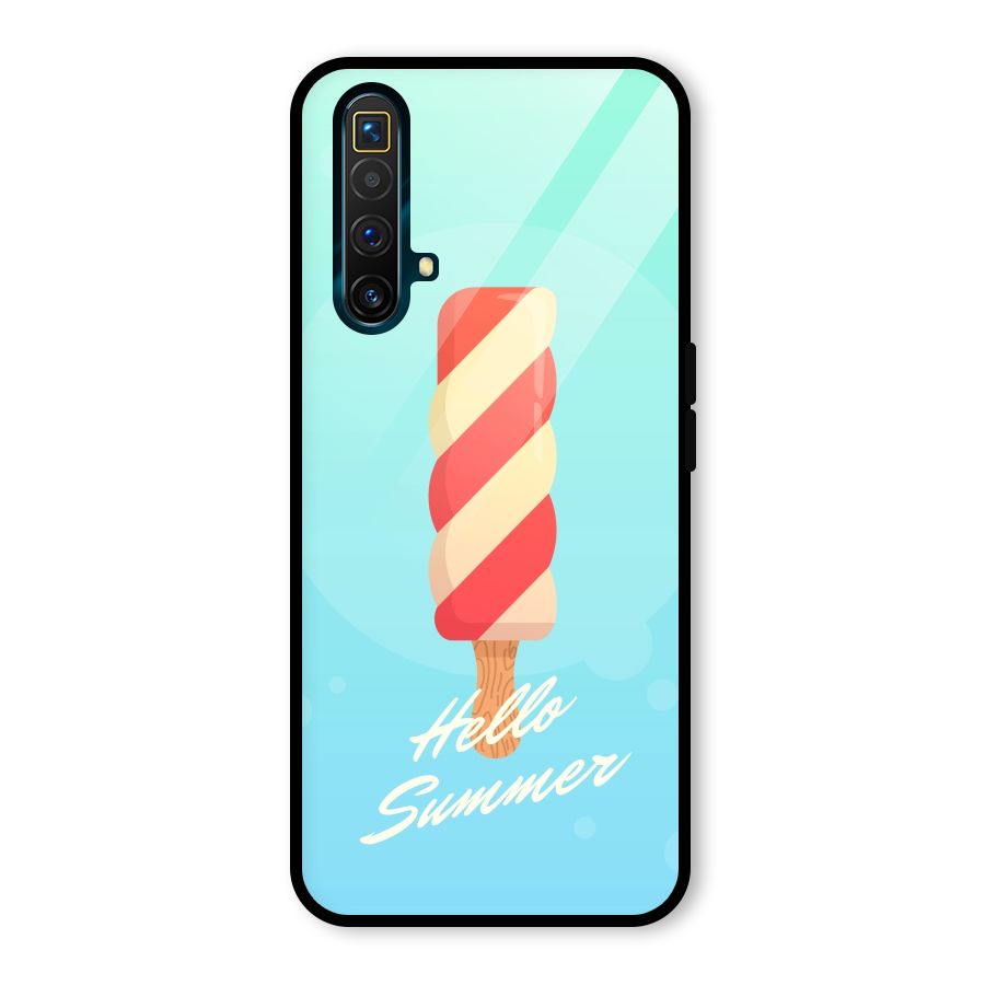 Hello Summer Glass Back Case for Realme X3