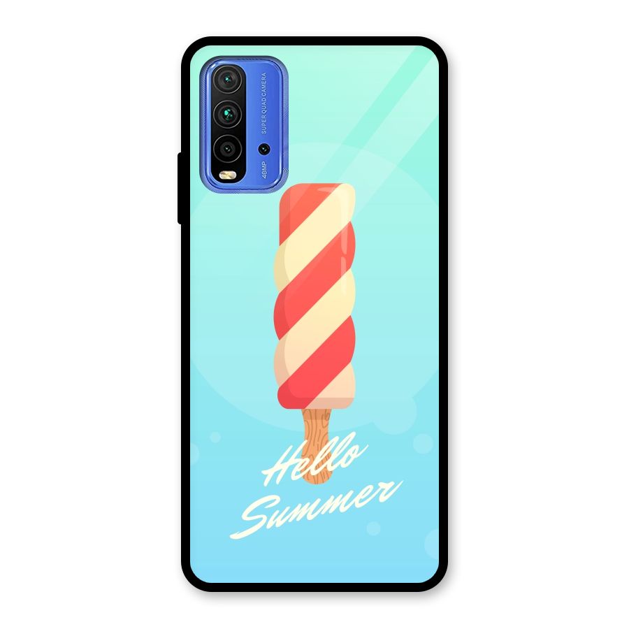 Hello Summer Glass Back Case for Redmi 9 Power