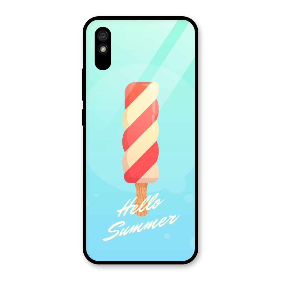 Hello Summer Glass Back Case for Redmi 9i