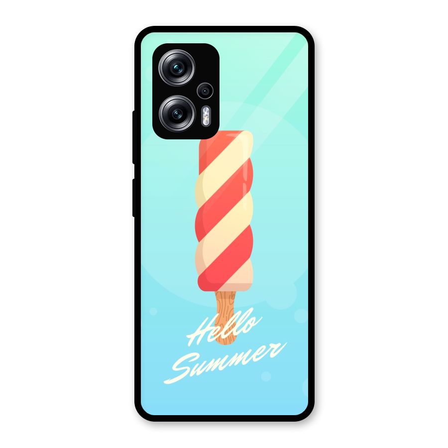 Hello Summer Glass Back Case for Redmi K50i
