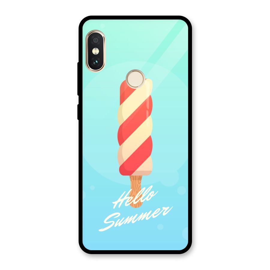 Hello Summer Glass Back Case for Redmi Note 5 Pro